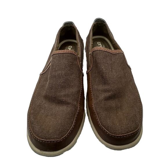 Crocs Triple Comfort Mens Size 7 Slip On Loafers Brown - Picture 4 of 8